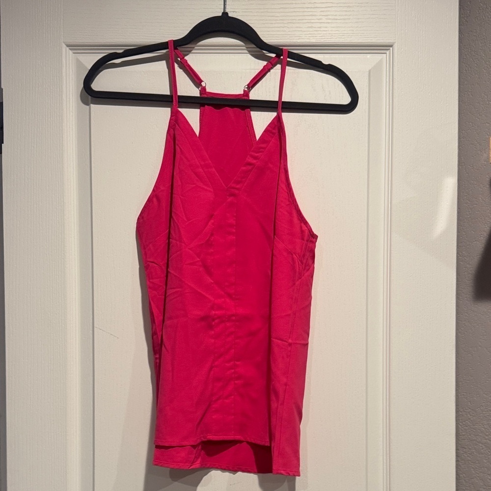 Elegant Red Camisole Top
